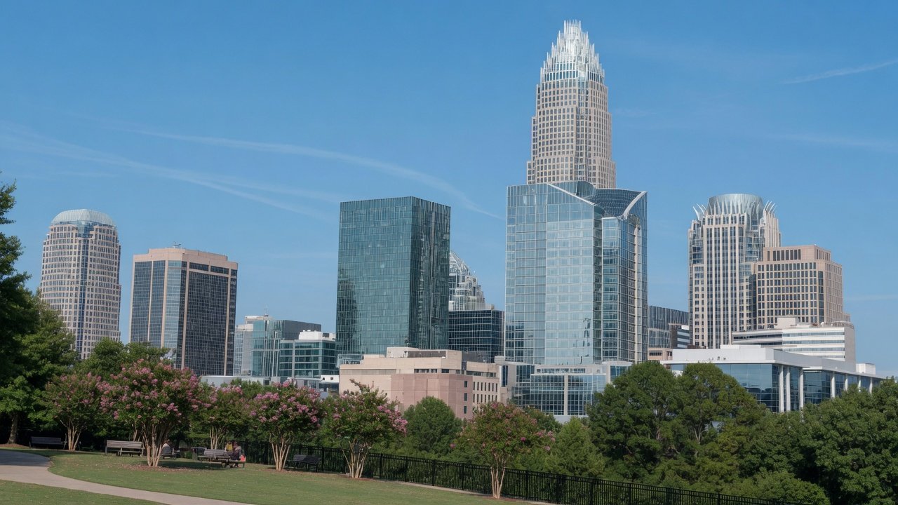 Uptown Charlotte North Carolina skyline
