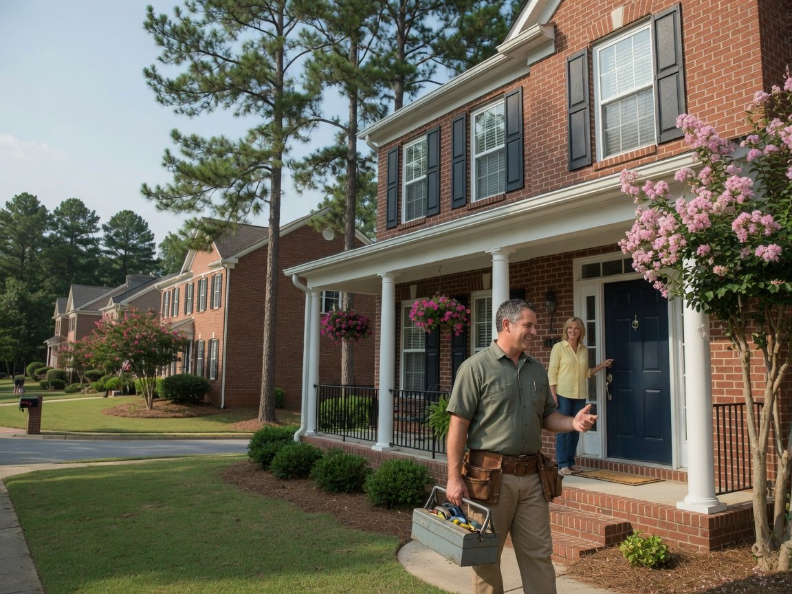 Housekept technician visiting a Mooresville home